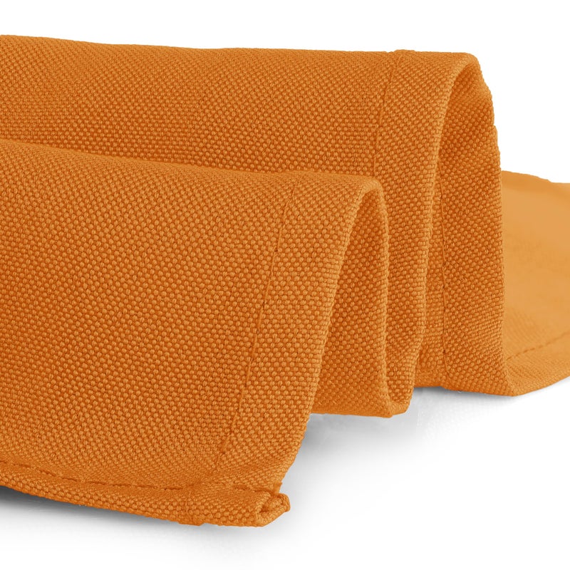 Gee Di Moda Fitted Tablecloth - 72 x 30 Inch Orange Floor-Length Fitted Table Cloth for 6 Foot Rectangle Table, Heavy Duty Washable Fabric for Parties, Dinner, Weddings, Baby Shower & Trade Show - Image 2